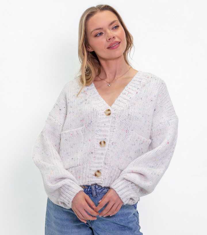 Sunshine Soul Cream Chunky Knit Pocket Front Cardigan