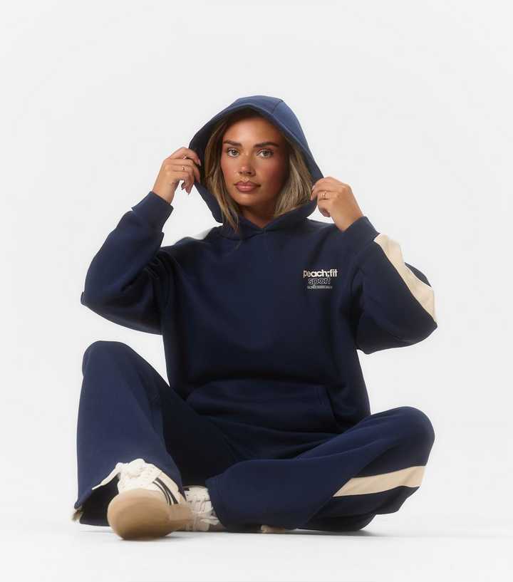 Peach:Fit Sport Navy Hoodie