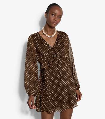 new look brown dress Mini Dresses chocolate brown midi dress