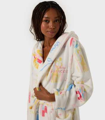 Skinnydip White Fleece Disney Princess Dressing Gown