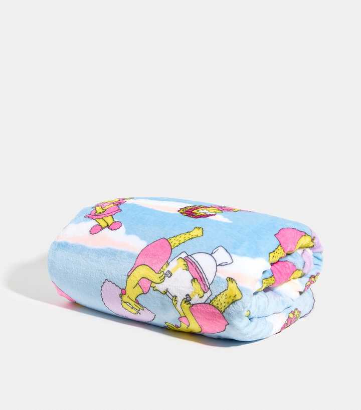 Skinnydip Light Blue Simpsons Cloud Blanket