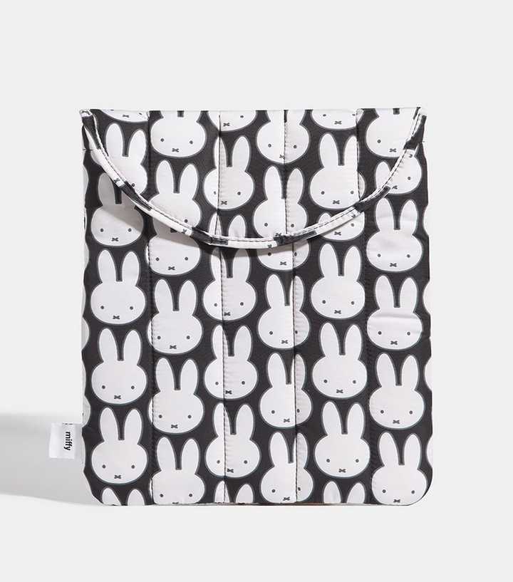 Skinnydip Black Miffy Print Laptop Sleeve
