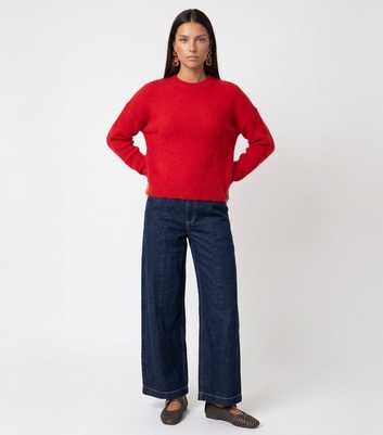 Urban Bliss Bright Red Crew Neck Jumper