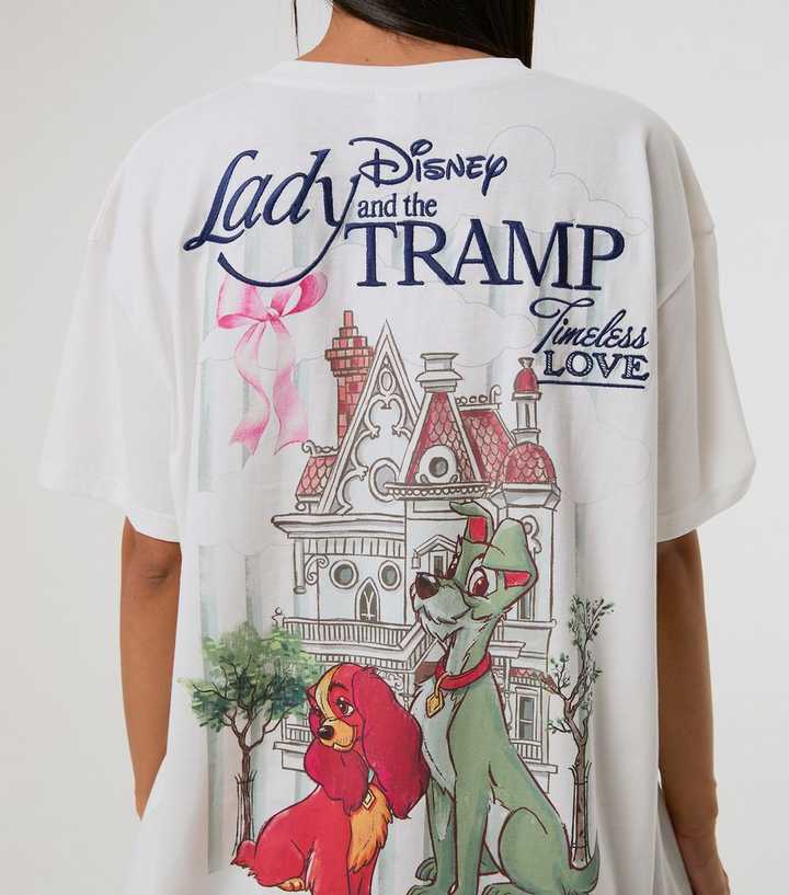 Skinnydip White Cotton Lady and the Tramp Oversized T-shirt