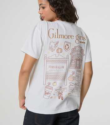 Skinnydip White Cotton Gilmore Girls Print T-shirt