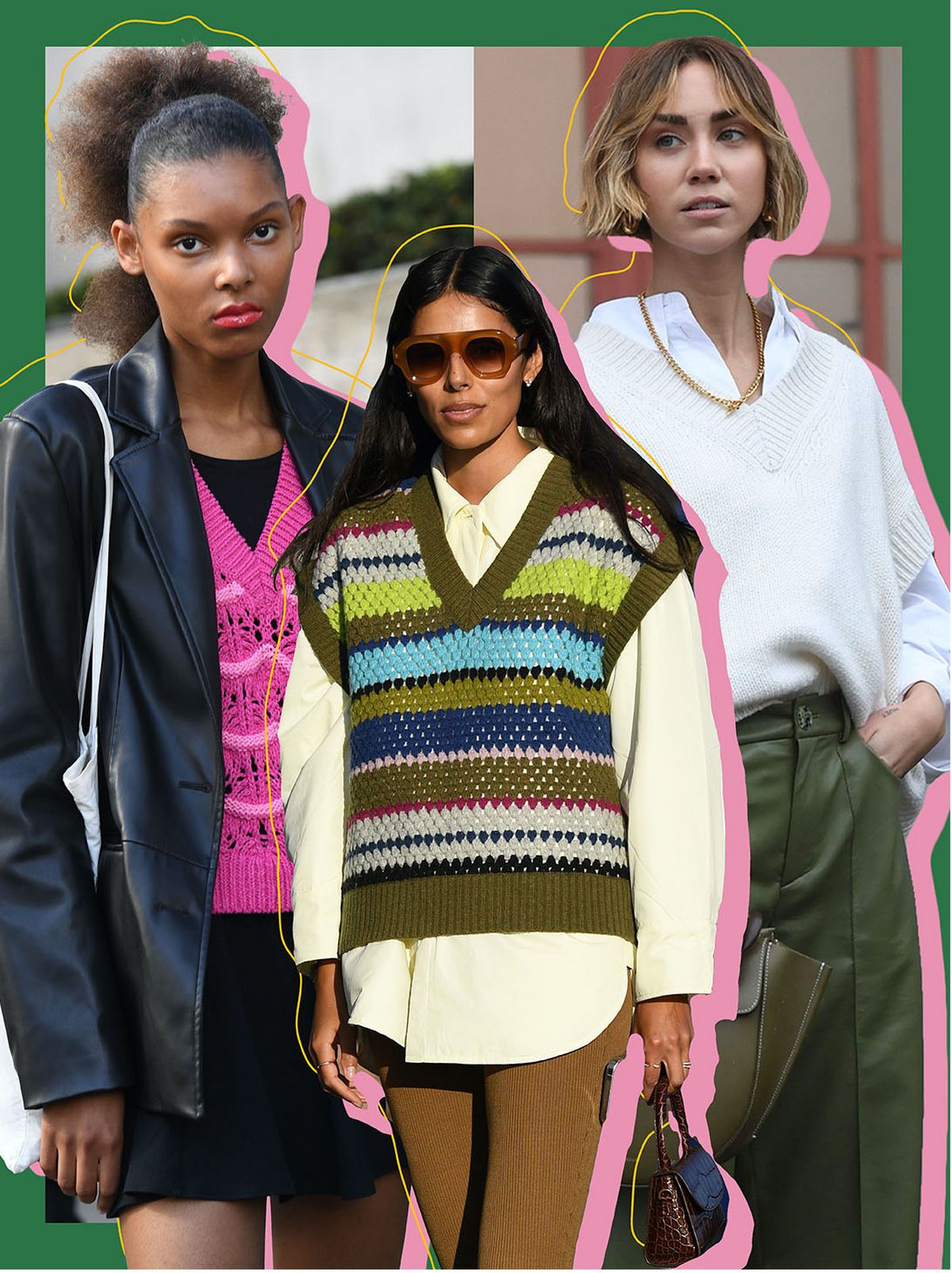 Women's jumper vests winter clothing trends