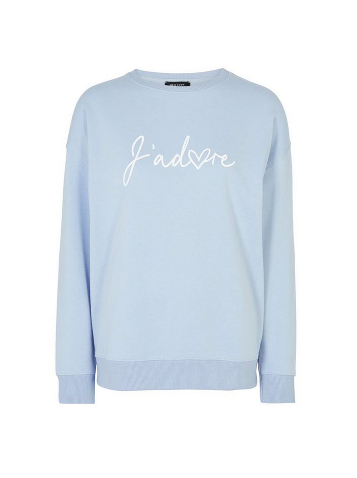 Blue J'Adore Slogan Sweatshirt