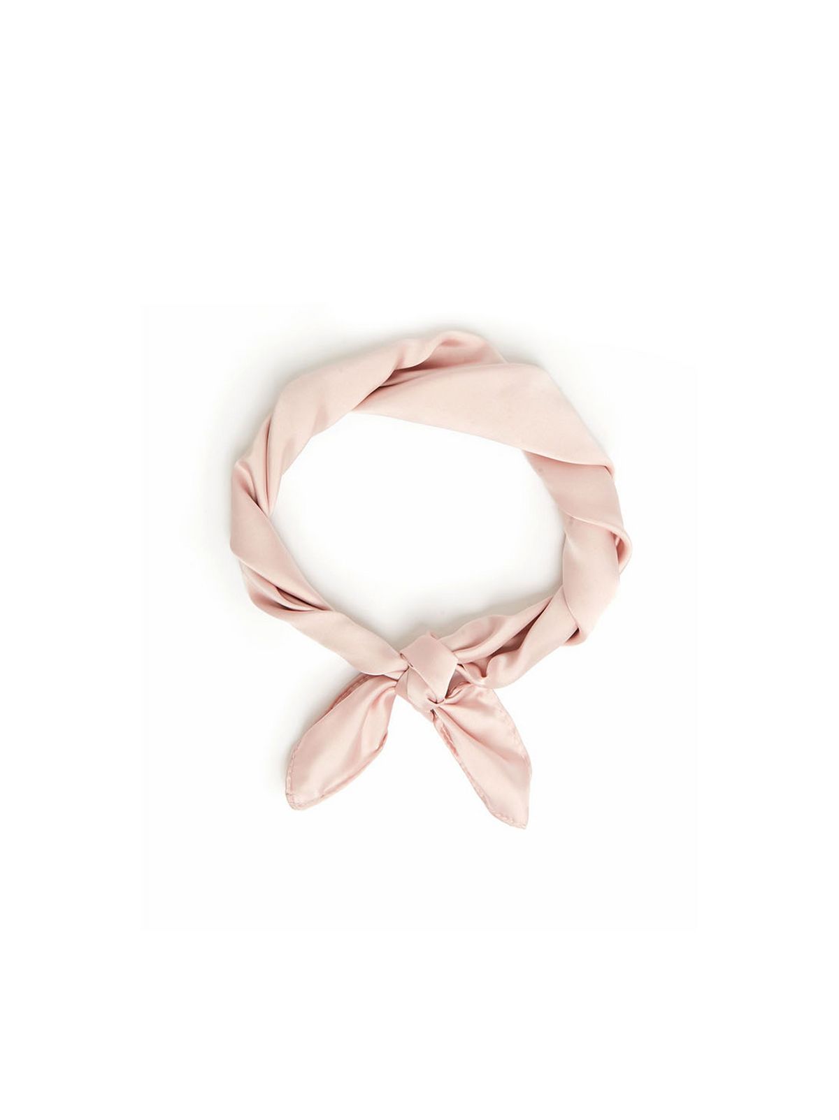 pale pink satin bandana