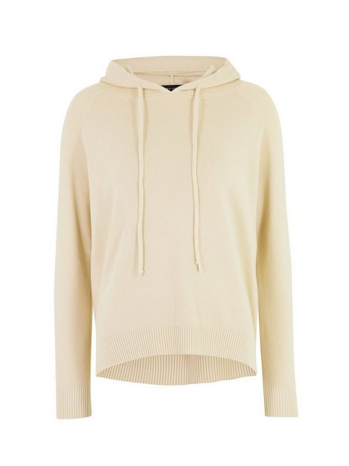 White Knit Hoodie